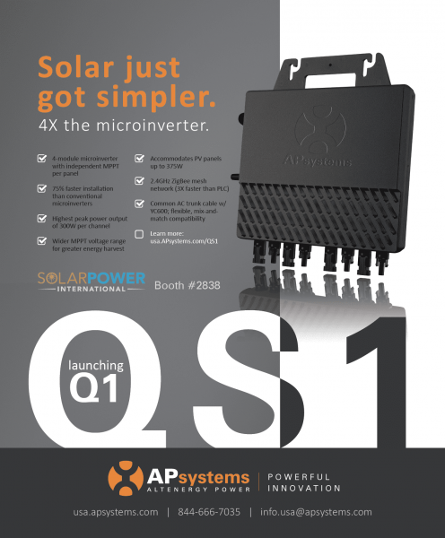 Micro Inversor QS1-220V 1,2kW APSystems