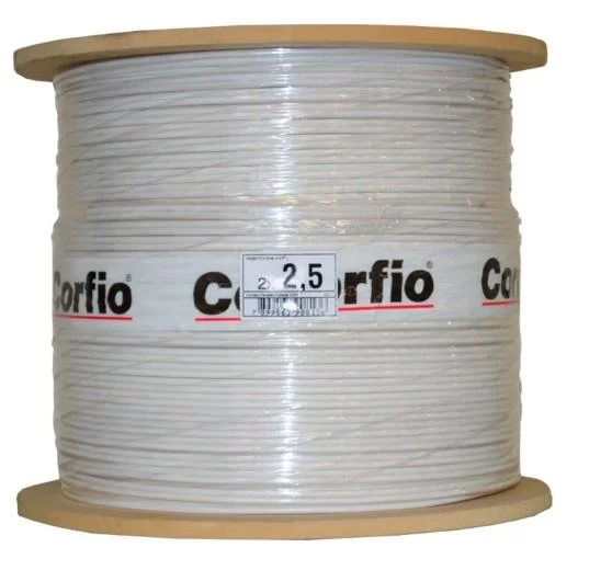 Cabo Flexível Corfio 2,5mm 750V Branco