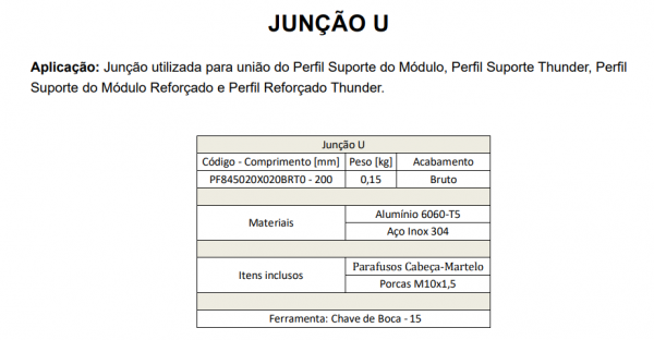 Junção de Trilho - Solar Group (Thunder)