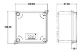 Caixa de Passagem 102X102X55MM AC (Plástica) Kraus Muller