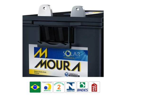 Bateria Energia Solar Moura 12V 220AH