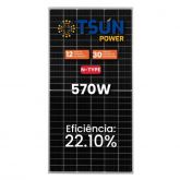 Painel Solar 570w Uberlândia Geração Média 76Kwh/Mês