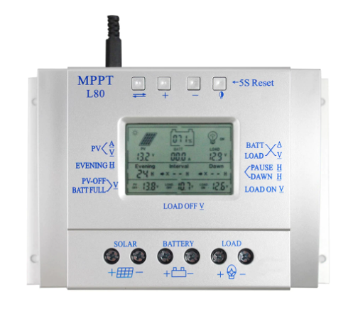 Controlador de Carga 80A Mppt 12V/24v