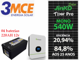 Energia Solar Off Grid Growatt 2,16KWP 220v