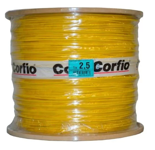 Cabo Flexível Corfio 2,5mm 750V Amarelo